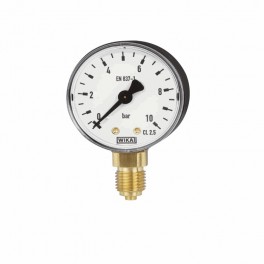 Model 111.10 Bourdon tüp basınç ölçer - Manometre - Alt montaj, standart versiyon Model 111.10 Bourdon tüp basınç ölçer - Manometre - Alt montaj, standart versiyon
