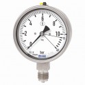 Wika Models 232.36, 233.36 Bourdon tube pressure gauge, stainless steel
