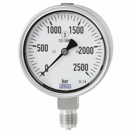 Wika Model PG23HP-S Bourdon tüp basınç ölçer, paslanmaz çelik Wika Model PG23HP-S Bourdon tüp basınç ölçer, paslanmaz çelik