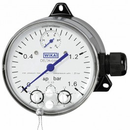 Wika Model DPGS40TA Mikrosviçli fark basınç göstergesi Wika Model DPGS40TA Mikrosviçli fark basınç göstergesi