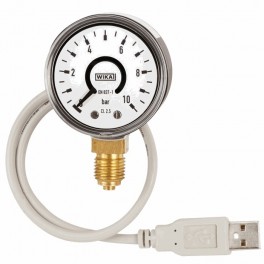 Wika Model PGT10 USB Manometre - USB arayüzlü bourdon tüp Wika Model PGT10 USB Manometre - USB arayüzlü bourdon tüp